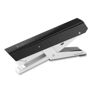 Fellowes® LX890 Handheld Plier Stapler with Antimicrobial Protection, 40-Sheet Capacity, 0.25"/0.31" Staples, Black/White
