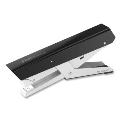 Fellowes® LX890 Handheld Plier Stapler with Antimicrobial Protection, 40-Sheet Capacity, 0.25"/0.31" Staples, Black/White