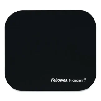 Fellowes® Mouse Pad with Microban Protection, Black, 9" x 8"
