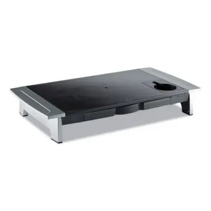 Fellowes® Office Suites Premium Monitor Riser, Black/Silver