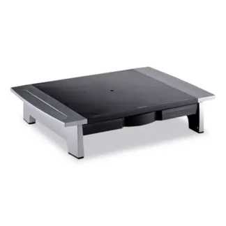 Fellowes® Office Suites Standard Monitor Riser, Black/Silver