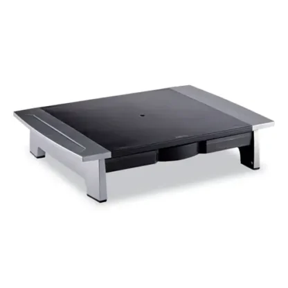 Fellowes® Office Suites Standard Monitor Riser, Black/Silver