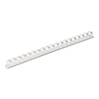 Fellowes® Plastic Comb Bindings, 1/2" Diameter, 90 Sheet Capacity, White, 100/Pack