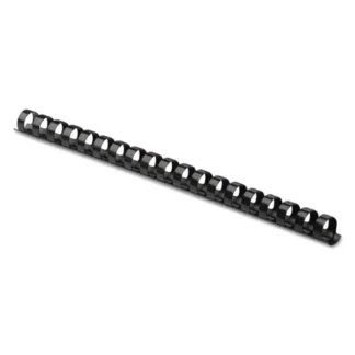 Fellowes® Plastic Comb Bindings, 3/8" Diameter, 55 Sheet Capacity, Black, 25/Pack