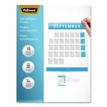 Fellowes® Self-Adhesive Laminating Sheets