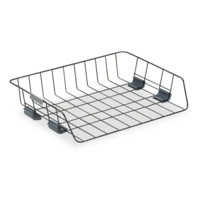 Fellowes® Side-Load Wire Stacking Letter Tray, 1 Section, Black