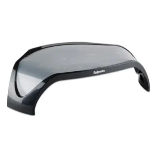 Fellowes® Smart Suites Corner Monitor Riser, Black/Clear Frost