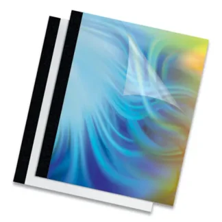 Fellowes® Thermal Binding System Presentation Covers, Clear, 31 to 60 Sheet Capacity, 11 x 8.5, Unpunched, 10/Pack