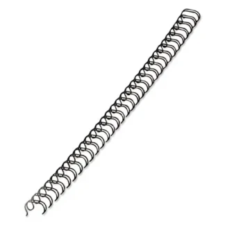 Fellowes® Wire Bindings, 1/4" Diameter, 35 Sheet Capacity, Black, 25/Pack