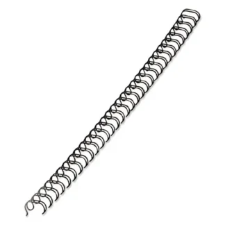 Fellowes® Wire Bindings, 3/8" Diameter, 80 Sheet Capacity, Black, 25/Pack