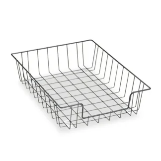 Fellowes® Wire Desk Tray Organizer, Black, 1 Section, Letter Size