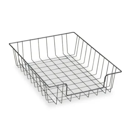 Fellowes® Wire Desk Tray Organizer, Black, 1 Section, Letter Size