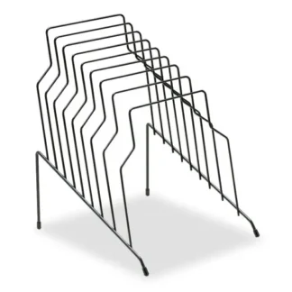 Fellowes® Wire Step File, 8 Sections, Letter to Legal Size Files, Black