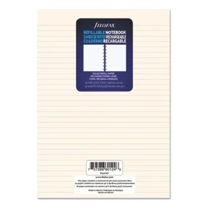 Filofax® Notebook Refills, 8-Hole, Narrow Rule, 32 Sheets