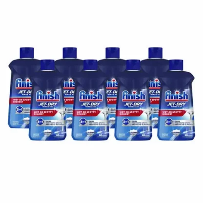 FINISH® Jet-Dry Rinse Agent, 8.45 oz Bottle, 8/Carton