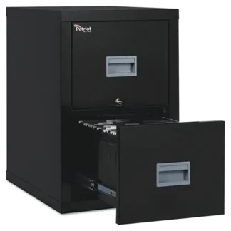 FireKing® Patriot by FireKing Insulated Fire File, 2 Legal/Letter File Drawers, Black