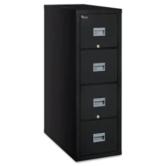 FireKing® Patriot by FireKing Insulated Fire File, 4-Drawer, Legal Size, Black