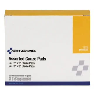 First Aid Only™ Gauze Pads, Sterile, Assorted Sizes, 48/Box