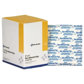 First Aid Only™ Refill for SmartCompliance General Business Cabinet, Non-Adherent Pads, 3" x 4", 50/Box