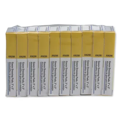 First Aid Only™ Refill Gauze Pads for ANSI-Compliant First Aid Kits/Cabinets, Sterile, 3" x 3", 40/Pack