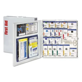 First Aid Only™ SmartCompliance General Business First Aid Station for 50 People, No Medication, 202 Pieces, Metal Case