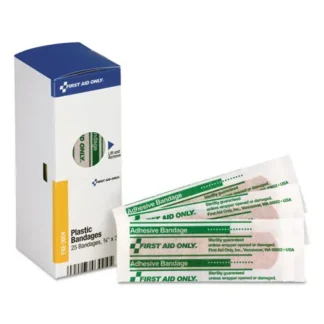 First Aid Only™ SmartCompliance Plastic Bandages, 0.75 x 3, 25/Box