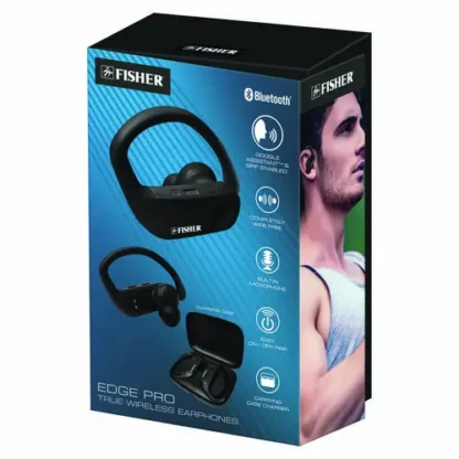 FISHER® Edge Pro True Wireless Earphones, Black