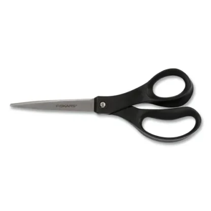 Fiskars® Scissors, 8" Long, Straight Black Handle