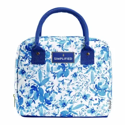 fit + fresh Simplified Lunch Bag, Blue Floral