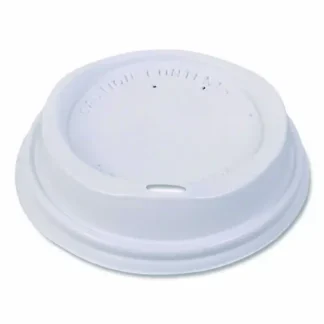 FLAVIA® Hot Beverage Paper Cup Lids, White, 10 oz, 100/Sleeve, 10 Sleeves/Carton