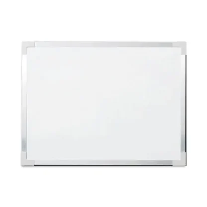 Flipside Framed Dry Erase Board, 48" x 36", White Surface, Satin Aluminum Frame