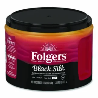 Folgers® Black Silk Ground Coffee, 22.6 oz Canister