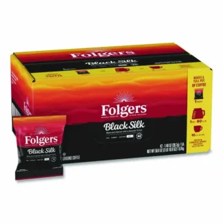 Folgers® Black Silk Ground Coffee Fraction Pack, 1.4 oz Packet, 42/Carton