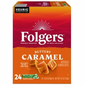 Folgers® Buttery Caramel Coffee K-Cups, 24/Box
