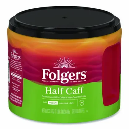 Folgers® Half Caff Ground Coffee, 22.6 oz Canister