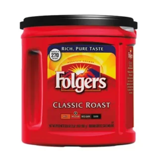 Folgers Classic Roast Coffee, 6 Cans (33.9 oz each)