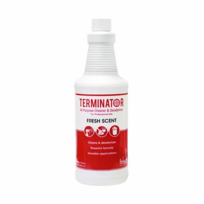 Fresh Products Terminator All-Purpose Cleaner/Deodorizer with (2) Trigger Sprayers, 32 oz Bottles, 12/Carton
