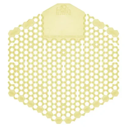 Fresh Products Wave 3D Urinal Deodorizer Screen, Citrus Scent, Yellow, 10/Box