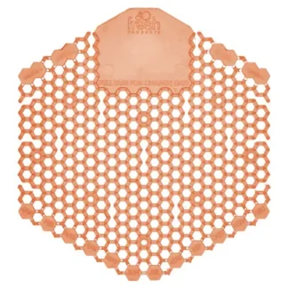 Fresh Products Wave 3D Urinal Deodorizer Screen, Mango Scent, Orange, 10/Box