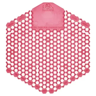 Fresh Products Wave 3D Urinal Deodorizer Screen, Spiced Apple Scent, Red, 10/Box