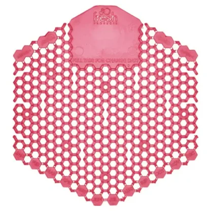 Fresh Products Wave 3D Urinal Deodorizer Screen, Spiced Apple Scent, Red, 10/Box