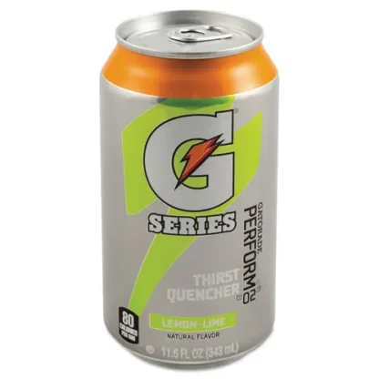 Gatorade® Thirst Quencher, Lemon-Lime, 11.6 oz Cans, 24/Carton