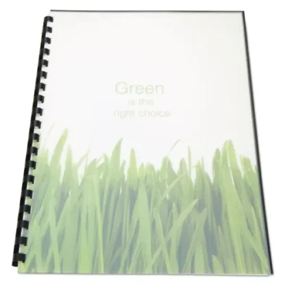 GBC® 100% Recycled Poly Binding Cover, Frost, 11 x 8.5, Unpunched, 25/Pack
