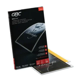GBC® EZUse Thermal Laminating Pouches, 3 mil, 11.5" x 17.5", Gloss Clear, 100/Box