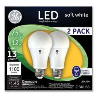 GE 75W LED Bulbs