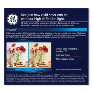 GE Reveal HD+ Color-Enhancing LED Indoor Floodlight BR30 9W 2-Pack