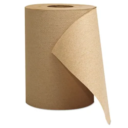 GEN Hardwound Roll Towels, 1-Ply, 8" x 300 ft, Natural, 12 Rolls/Carton