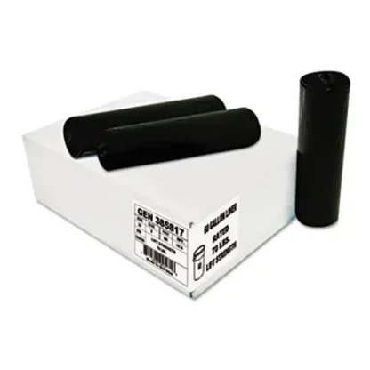 GEN High Density 38 x 58, 0.55 mil, Black Can Liner