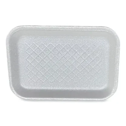 GEN Meat Trays, #2S, 8.5 x 6 x 0.7, White, Foam, 500/Carton
