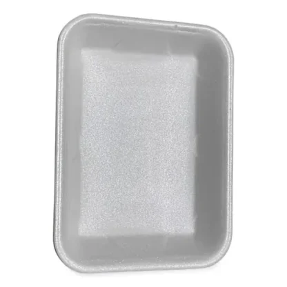 GEN Meat Trays, #4P, 9.5 x 7.19 x 1.2, White, Foam, 500/Carton